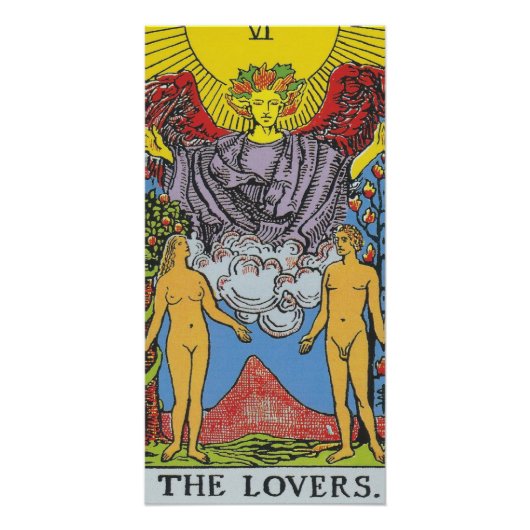 De Lovers Tarot Card Tarots Leading Perfect Poster (Voorkant)