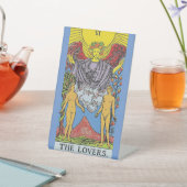 De Lovers Tarot Card Tarots Leading Reclamebord Met Voetstuk (Insitu)