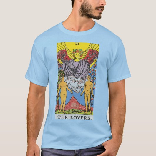 De Lovers Tarot Card Tarots Leading T-shirt (Voorkant)