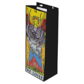 De Lovers Tarot Card Tarots Leading Wijn Cadeautas (Voorkant Gekanteld)