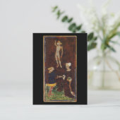 De Lovers Tarot-kaart Briefkaart (Staand voorkant)