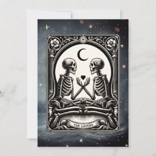 De Lovers Tarot Kaart Hemelse Huwelijksuitnodiging