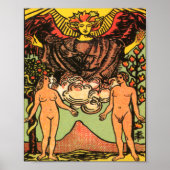 De Lovers Tarot-kaart Poster (Voorkant)