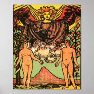 De Lovers Tarot-kaart Poster