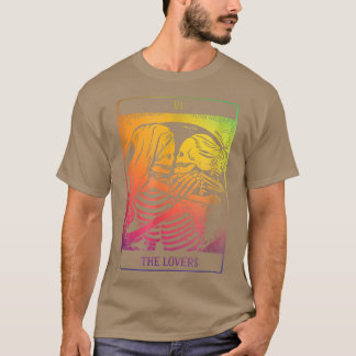De Lovers Tarot Kaart Rainbow Occult Gothic Lesbia T-shirt
