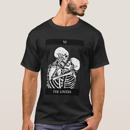 De Lovers Tarot-kaart T-shirt (Voorkant)
