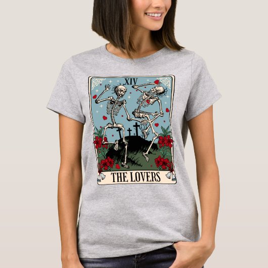 De Lovers Tarot-kaart T-shirt (Voorkant)