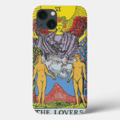 De Lovers Tarot Kaart Tarots die iPhone Case lezen (Achterkant)