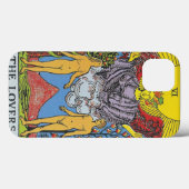 De Lovers Tarot Kaart Tarots die iPhone Case lezen (Achterkant (horizontaal))