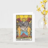 De Lovers tarot - Rider Waite Smith tarot Kaart (Gele Bloem)