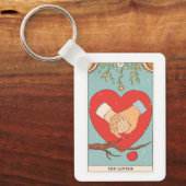 De Lovers tarotkaart moderne majoor Arcana Sleutelhanger (Voorkant)