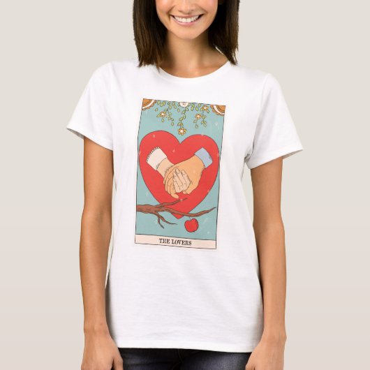 De Lovers tarotkaart moderne majoor Arcana T-Shirt (Voorkant)