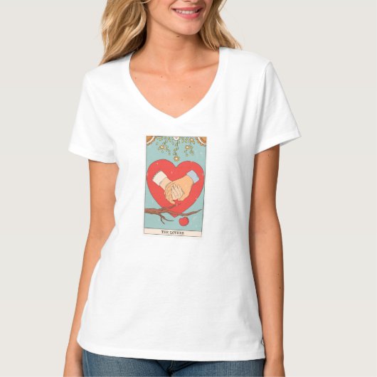 De Lovers tarotkaart moderne majoor Arcana  T-shirt (Voorkant)