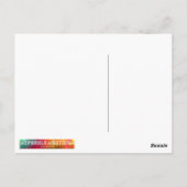 De Lovertjes Bling van Faux van de Regenboog van Briefkaart (Achterkant)