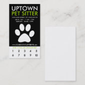 de loyaliteit van de stad waar het huisdier zich b klantenkaartje (Voorkant / Achterkant)