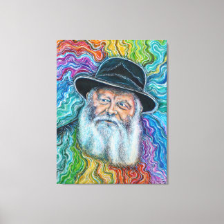 De Lubavitcher Rebbe Regenboog Canvas Afdruk