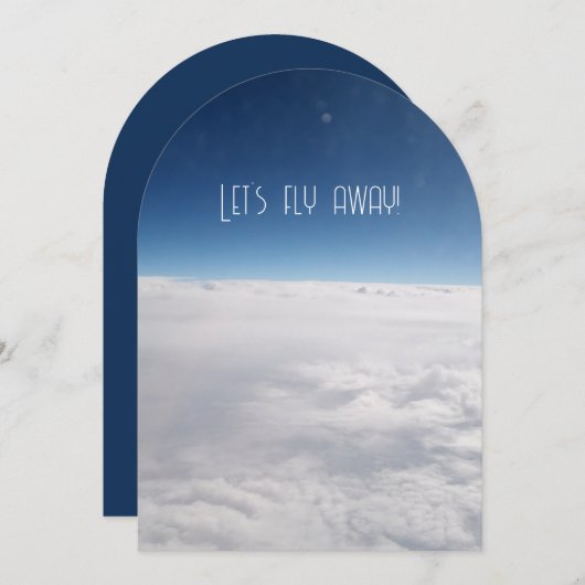 De lucht is de limiet laten we vliegen mooi kaart (Voorkant / Achterkant)