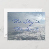 De lucht is de limiet, Motivatie Succes Kaart (Voorkant / Achterkant)