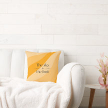 De lucht is de limiet oranje abstracte gradiënt