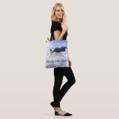 De lucht is de limiet tote bag (Op model)