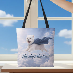 De lucht is de limiet tote bag