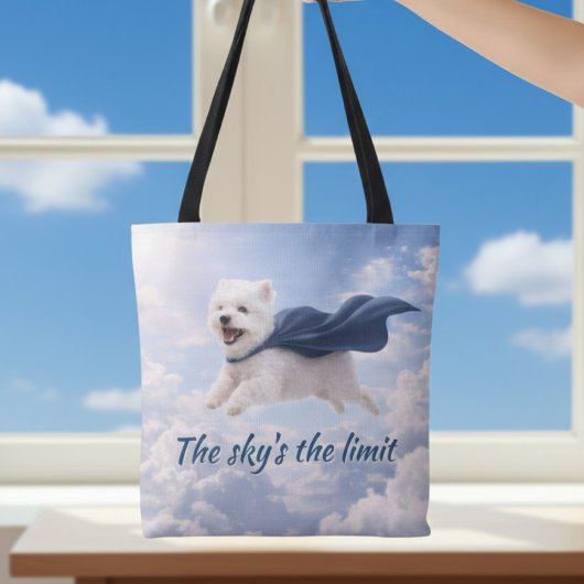 De lucht is de limiet tote bag