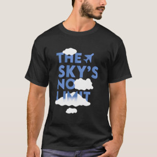 De lucht is geen limiet Motivatie citaat T-shirt
