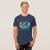 De lucht is helemaal normaal Tri-Blend shirt (Voorkant volledig)