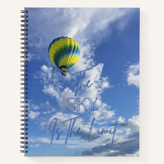 De lucht is het limiet Notitieboek (Voorkant)