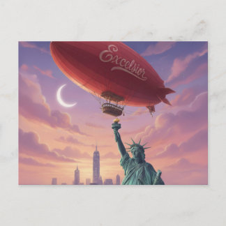 De lucht is niet de grens - Afstudeer ansichtkaart Aankondigingskaart