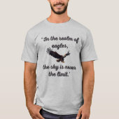 De lucht is nooit de grens t-shirt (Voorkant)