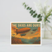 De lucht is van ons - Airship Adventure Briefkaart (Staand voorkant)