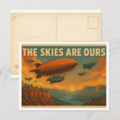 De lucht is van ons - Airship Adventure Briefkaart (Voorkant / Achterkant)