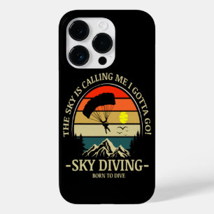 De lucht roept me Ik moet gaan skydiven Case-Mate iPhone 14 Pro Hoesje