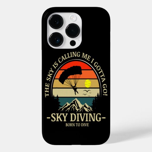 De lucht roept me Ik moet gaan skydiven Case-Mate iPhone Case (Achterkant)