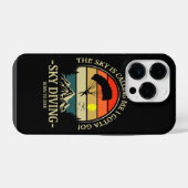De lucht roept me Ik moet gaan skydiven iPhone Hoesje (Achterkant horizontaal)