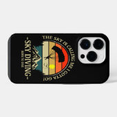 De lucht roept me Ik moet gaan skydiven iPhone Hoesje (Achterkant horizontaal)