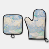De luchtachtergrond van Van Gogh Ovenwant & Pannenlap Set (Voorkant)