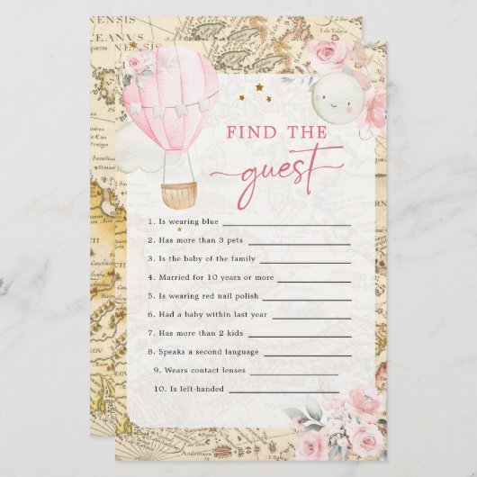 De luchtballon is niet zo leuk om de gast te vinde (Voorkant / Achterkant)