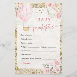 De luchtballon is niet zo mooi voorspellingen van