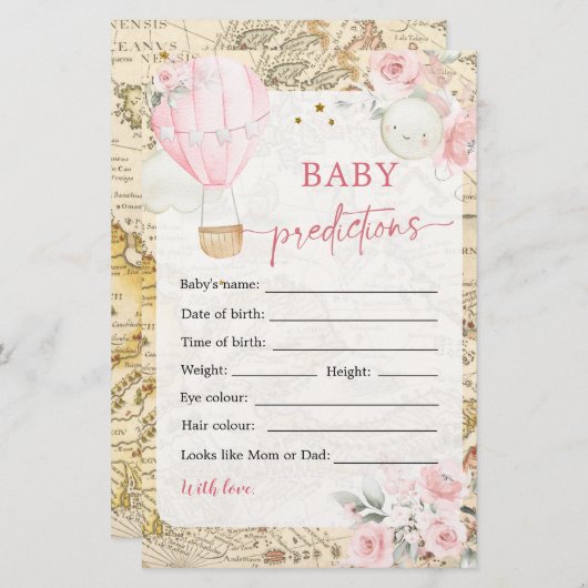 De luchtballon is niet zo mooi voorspellingen van  (Voorkant / Achterkant)