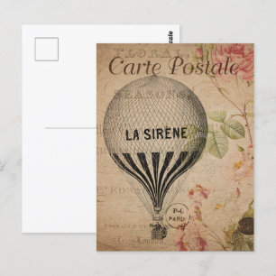 De luchtballon van La Seréne Briefkaart