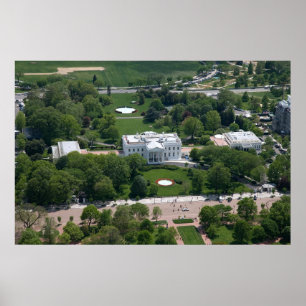 De luchtfoto van het Witte Huis Poster