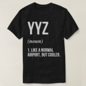 De luchthaven YYZ T-shirt (Design voorkant)