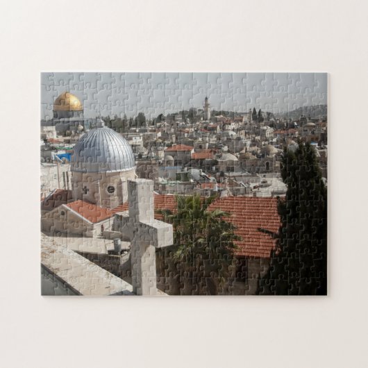 De luchtlijn van het oude Jeruzalem Legpuzzel (Horizontaal)
