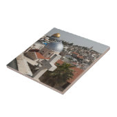 De luchtlijn van het oude Jeruzalem Tegeltje (Zijkant)