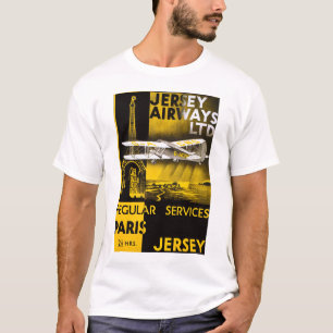 De Luchtroutes van Jersey T-shirt