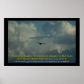 De luchtvaart op zich is niet inherent gevaarlijk poster (Voorkant)