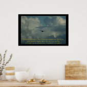 De luchtvaart op zich is niet inherent gevaarlijk poster (Keuken)