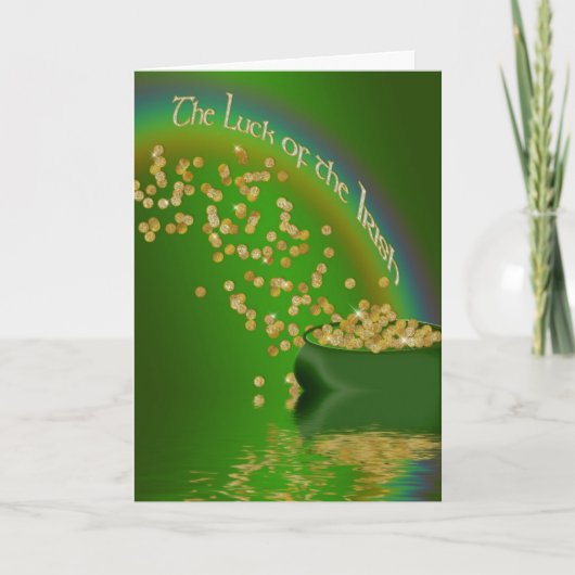 De Luck of the Irish - Pot of Gold/Rainbow Kaart (Voorkant)